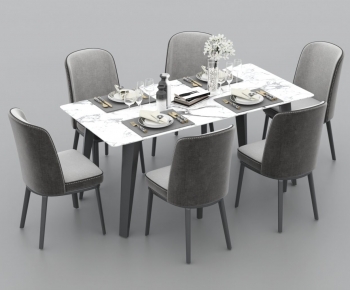 Modern Dining Table And Chairs-ID:644252063