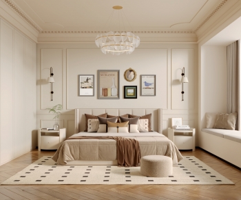 Simple European Style Bedroom-ID:989232067