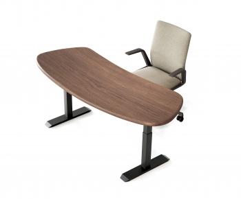 Modern Computer Desk And Chair-ID:847603085