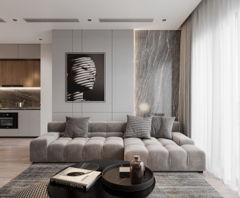 Modern A Living Room-ID:300385953