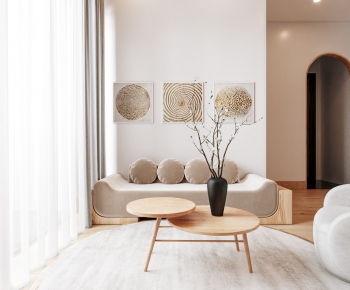 Wabi-sabi Style A Living Room-ID:126019002