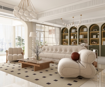 French Style A Living Room-ID:751270061