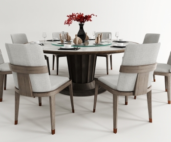 New Chinese Style Dining Table And Chairs-ID:916953099