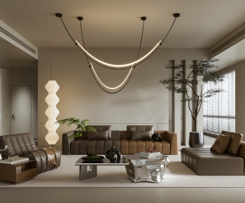 Modern A Living Room-ID:661365036