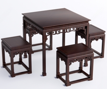 Chinese Style Dining Table And Chairs-ID:336112026