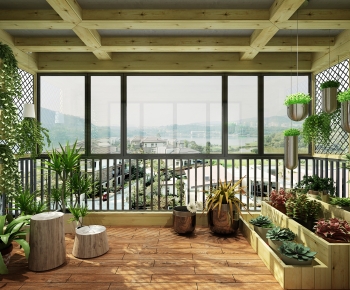 Southeast Asian Style Leisure Balcony-ID:881807093