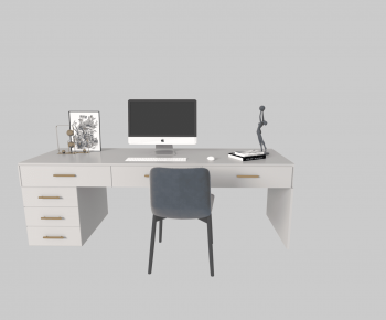 Modern Computer Desk And Chair-ID:829098949