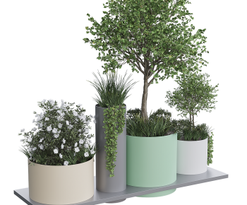 Modern Potted Green Plant-ID:478447916