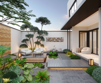 Modern Courtyard/landscape-ID:754597908