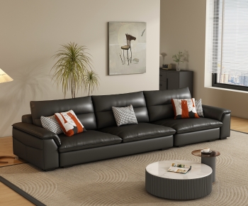 Modern Three-seat Sofa-ID:641818059