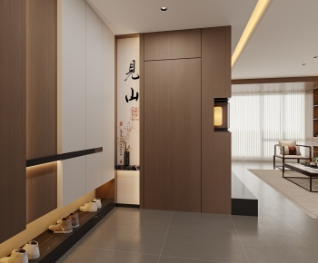 New Chinese Style Hallway-ID:103759846