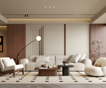 Wabi-sabi Style A Living Room-ID:106899982
