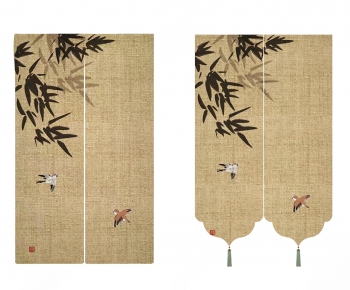 New Chinese Style Door Curtain-ID:388784892