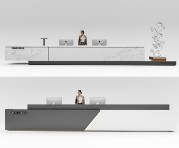 Modern Reception Desk-ID:346365938