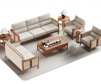 New Chinese Style Sofa Combination-ID:552669059