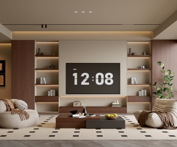 Wabi-sabi Style A Living Room-ID:439831972