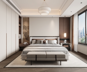 New Chinese Style Bedroom-ID:325871946