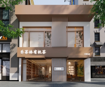 New Chinese Style Facade Element-ID:891621135