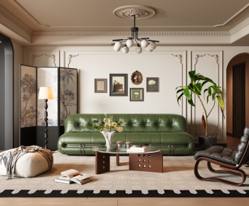 French Style A Living Room-ID:375814912