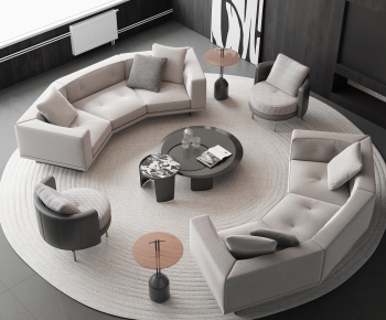 Modern Curved Sofa-ID:492186074