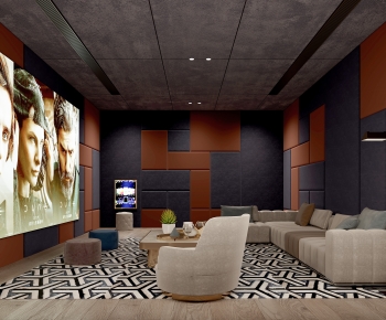 Modern Audiovisual Room-ID:654978993