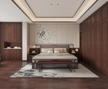 New Chinese Style Bedroom-ID:210977082