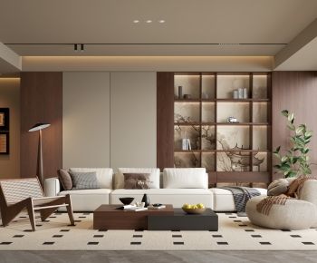 Wabi-sabi Style A Living Room-ID:608899124