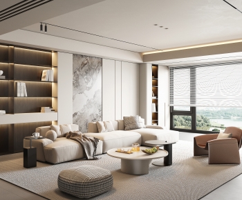 Modern A Living Room-ID:495959048
