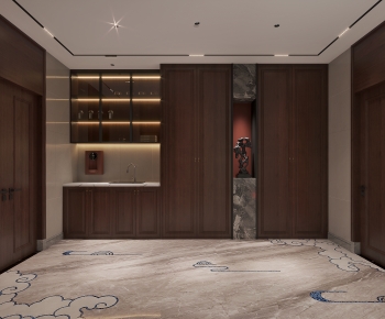 New Chinese Style Hallway-ID:792274959