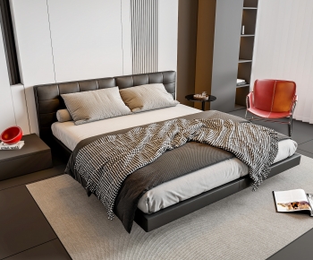 Modern Double Bed-ID:159859904