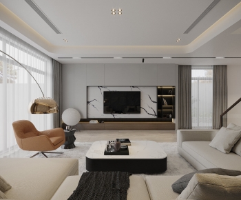 Modern A Living Room-ID:665180925
