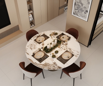 Modern Dining Table And Chairs-ID:366660128
