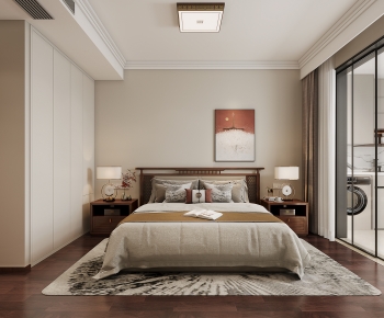 New Chinese Style Bedroom-ID:486227041