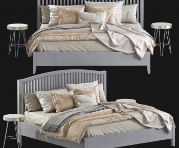 Modern Double Bed-ID:757670448