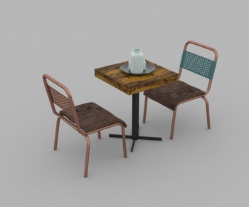 Wabi-sabi Style Dining Table And Chairs-ID:169866097