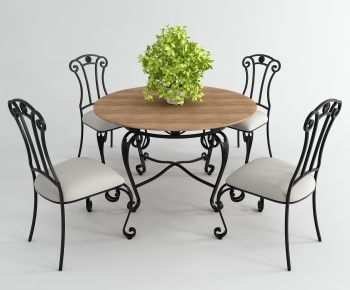 Simple European Style Leisure Table And Chair-ID:812330969