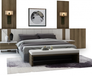 Modern Double Bed-ID:511172061