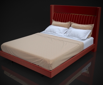 Modern Double Bed-ID:387350087
