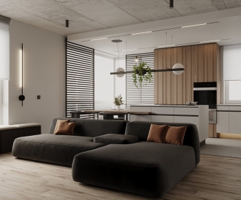 Modern A Living Room-ID:508528957