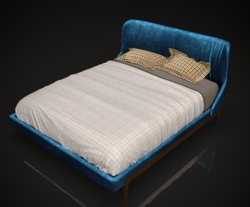 Modern Double Bed-ID:925189022