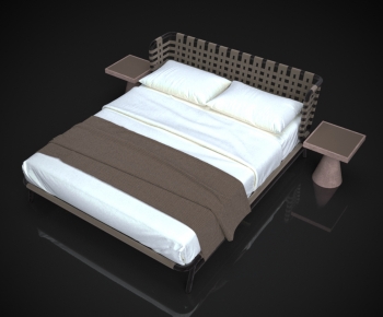 Modern Double Bed-ID:137815952