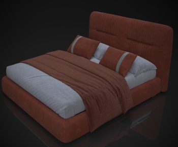 Modern Double Bed-ID:784601936