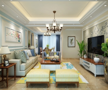 American Style A Living Room-ID:456959017
