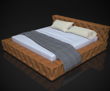Modern Double Bed-ID:911771064