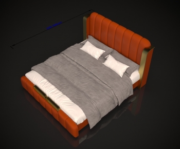 Modern Double Bed-ID:402827983