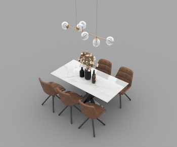 Modern Dining Table And Chairs-ID:494085079