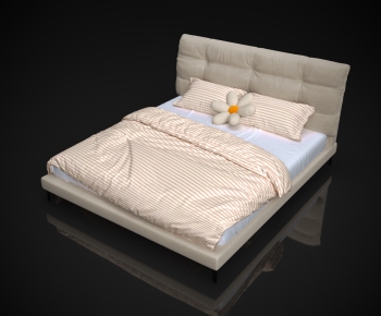 Modern Double Bed-ID:604166031