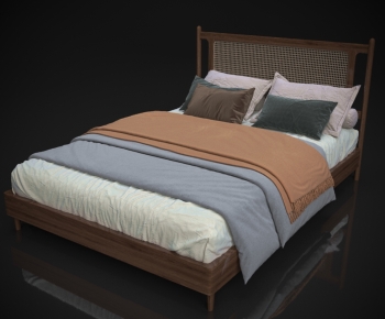Modern Double Bed-ID:584574946