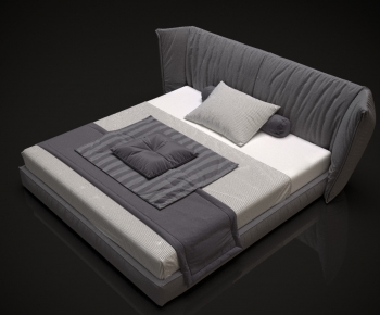 Modern Double Bed-ID:512785916