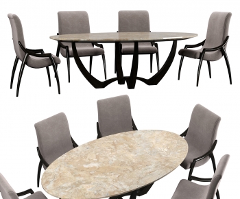 Modern Dining Table And Chairs-ID:371032955